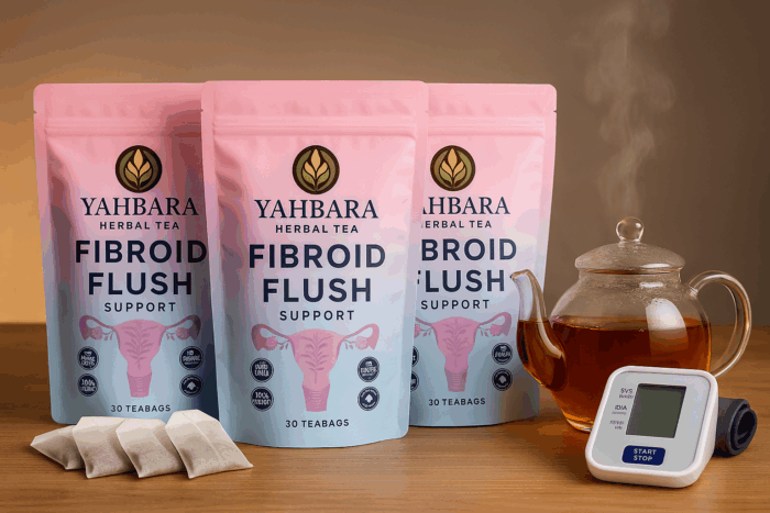 YAHBARA® Fibroid Flush Herbal Tea – 30 Teabags - Image 2