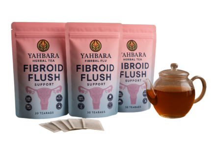 YAHBARA® Fibroid Flush Herbal Tea A carefully crafted herbal blend designed to support women’s womb health. Helps reduce heavy menstrual bleeding, supports healthy iron levels, promotes hormonal balance, and eases bloating and discomfort. Made with 100% natural, non-synthetic herbs to support cycle regularity, relaxation, and overall feminine wellness. 🌿 Organic • Clean Label • Trusted by Women